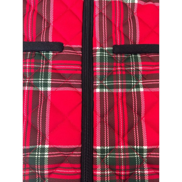 Paw & Tail Red Plaid Dog Vest - Size S Pet Apparel Adorable Warm and Cozy - Picture 3 of 6